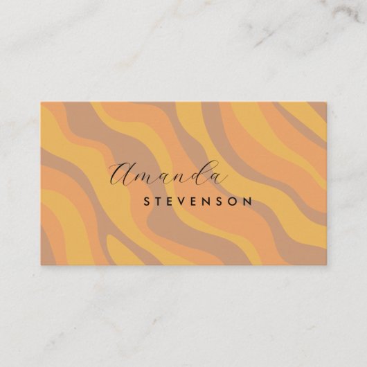 レトロ波形 名刺 (正面)