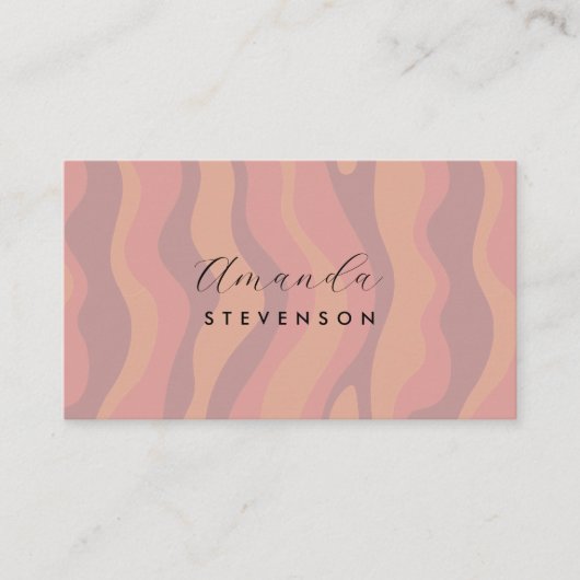 レトロ波形 名刺 (正面)