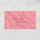 レトロ波形 名刺 (正面)