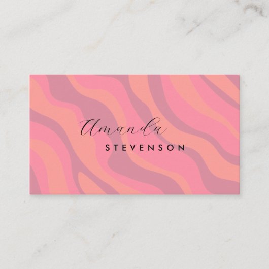 レトロ波形 名刺 (正面)