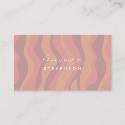 レトロ波形 名刺 (正面)