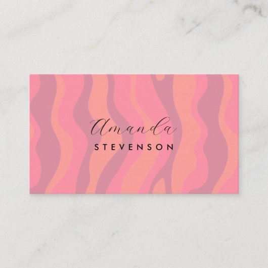 レトロ波形 名刺 (正面)