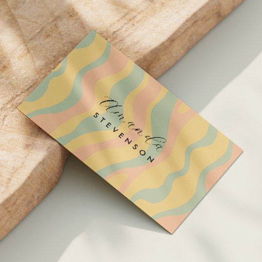 レトロ波形 名刺