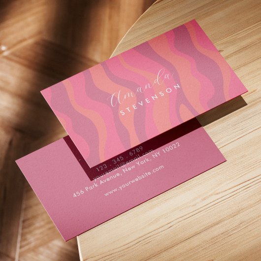 レトロ波形 名刺