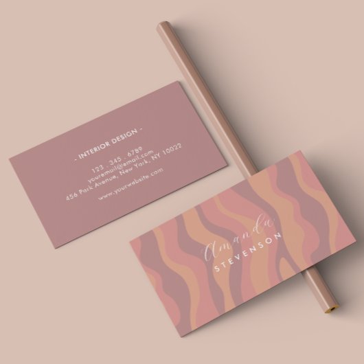 レトロ波形 名刺