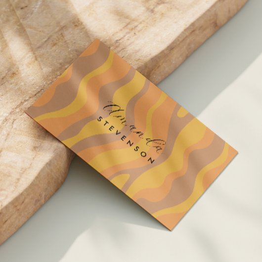 レトロ波形 名刺