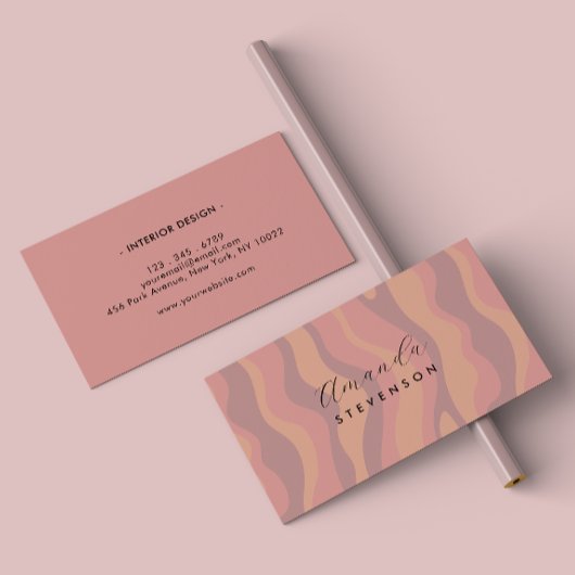 レトロ波形 名刺