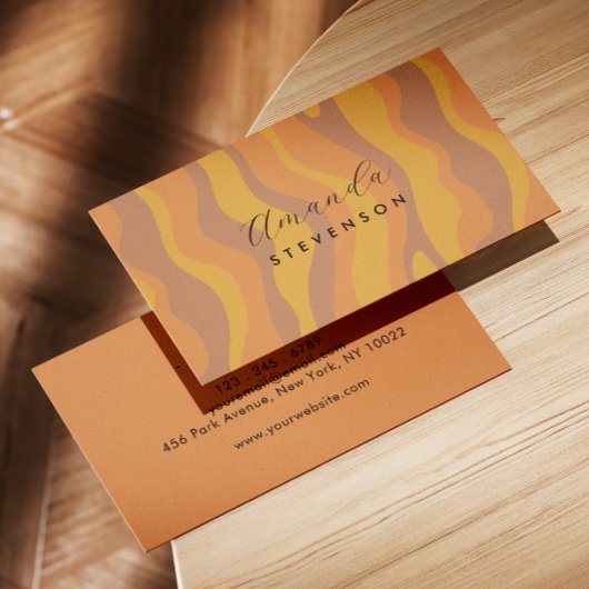 レトロ波形 名刺