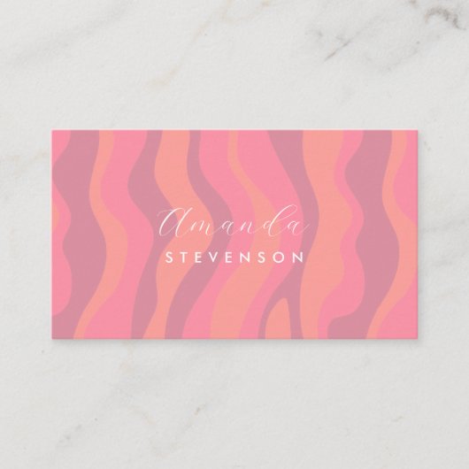 レトロ波形 名刺 (正面)