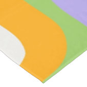 レトロ波形Groovyカールレイヤー抽象芸術Y2kパターン テーブルクロス (アングル)