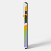 レトロ波形Groovyカールレイヤー抽象芸術Y2kパターン Case-Mate iPhoneケース (裏面 / 左)