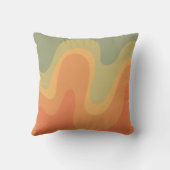 レトロ波抽象芸術 クッション (裏面)