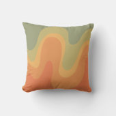 レトロ波抽象芸術 クッション (正面)