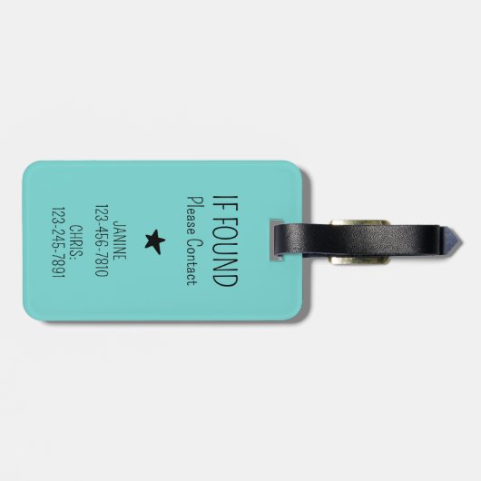 レトロ波板市松模様にバッグカスタムラベル ラゲッジタグ (裏面横)