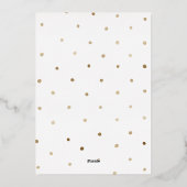 レトロ波状フレームの休日フルフォト 箔シーズンカード (裏面)