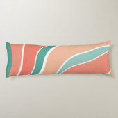 レトロ波 – オレンジと緑 ボディピロー (裏面)