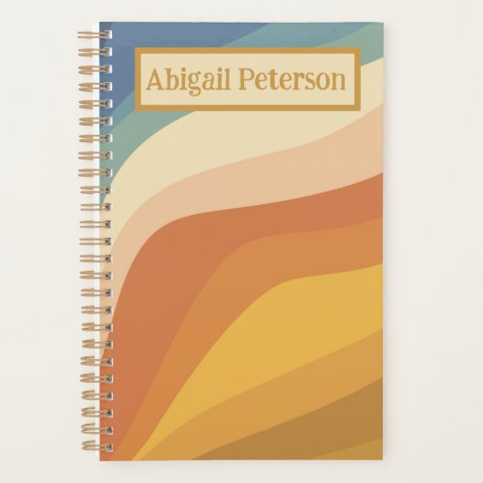 レトロ波、ADHD団体や組織生産性、 プランナー手帳 (正面)