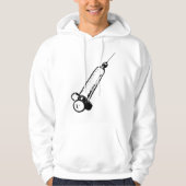 レトロ注射器 パーカ (正面)