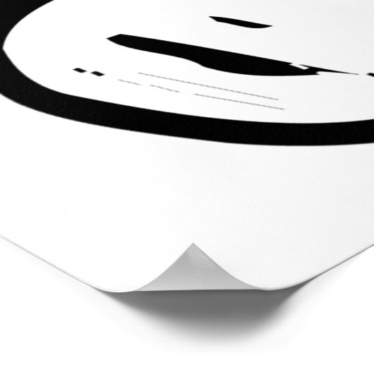 レトロ注射器 ポスター (角)