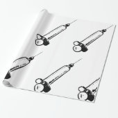 レトロ注射器 ラッピングペーパー (アンロールド)