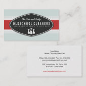 レトロ洗浄業務用スプレーボトルロゴ 名刺 (正面/裏面)