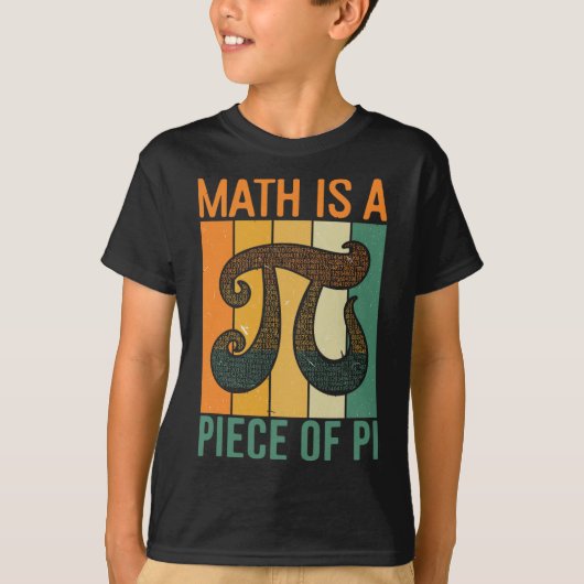 レトロ派πデー数学教師 グラフィック tシャツ (正面)