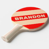 レトロ海はっきりした範囲ストライプの名前 卓球ラケット (正面アングル)