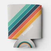 レトロ海ストライプのレインボー名 缶クーラー (裏面)