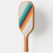 レトロ海レインボー（名前あり） ピックルボールラケット (左)