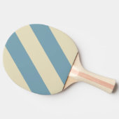 レトロ海三はっきりしたストライプ個 卓球ラケット (横)