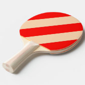 レトロ海水平はっきりしたストライプ 卓球ラケット (正面アングル)