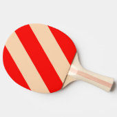レトロ海水平はっきりしたストライプ 卓球ラケット (横)