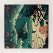 レトロ海波 ジグソーパズル (横)