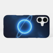 レトロ海王星グロー iPhone 16ケース (裏面横)
