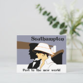 レトロ海軍スタイルとサウサンプトン ポストカード (スタンド正面)