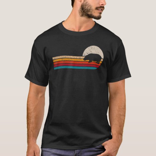 レトロ海馬太陽 Tシャツ (正面)