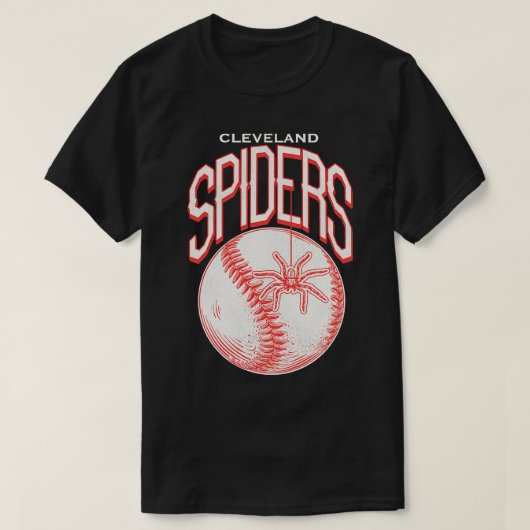 レトロ消滅スパイダーズ野球 Tシャツ (デザイン正面)