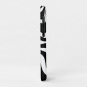 レトロ液体スワール抽象芸術パターンブラック&ホワイト Case-Mate iPhoneケース (裏面/左)