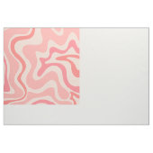 レトロ液体旋回抽象芸術パターンピンク赤面 ファブリック (ヤード)