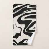 レトロ液旋回グ#2ム#retro #decor #art バスタオルセット (ハンドタオル)