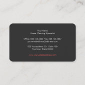 レトロ清掃業赤と白 名刺 (裏面)