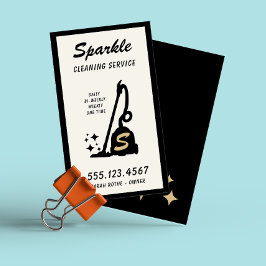 レトロ清掃用メイド電気掃除機 コーリングカード