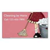 レトロ清掃用電磁石 マグネット名刺 (正面)