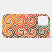 レトロ渦イラストレーションパターン Case-Mate iPhoneケース (裏面 (横))