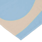 レトロ渦巻き – 紫とオレンジ テーブルクロス (アングル)