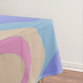 レトロ渦巻き – 紫とオレンジ テーブルクロス (インサイチュ)