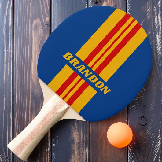 レトロ温かいラリストライプーの名前 卓球ラケット