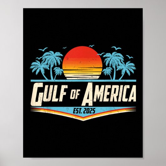 レトロ湾アメリカ湾Est 2025アメリカ湾U ポスター (正面)