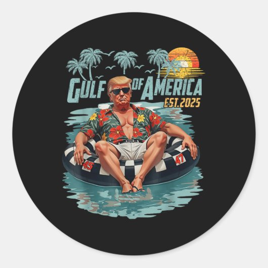 レトロ湾アメリカ湾Est 2025アメリカ湾U ラウンドシール (正面)
