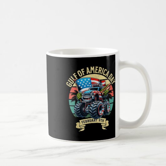 レトロ湾米国アメリカの日2月9日アメリカ合衆国Fla コーヒーマグカップ (右)
